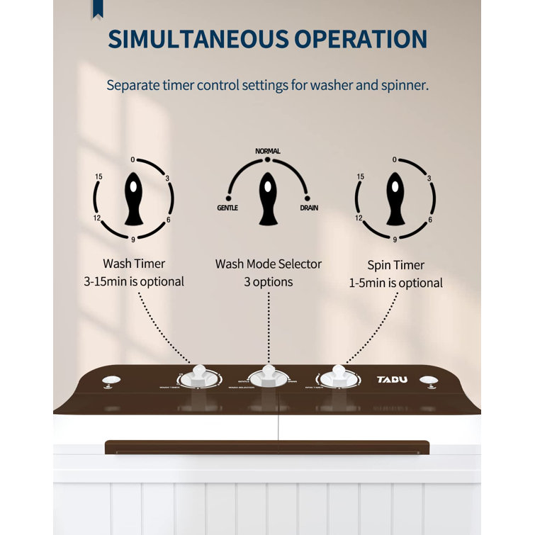 TABU 16.5 cu. ft. High Efficiency Portable Washer & Dryer Combo in